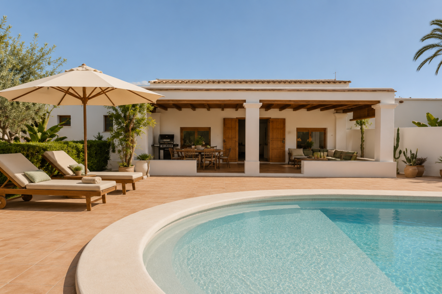 Villa Azulon – Luxury Retreat 400m from Playa den Bossa, Ibiza