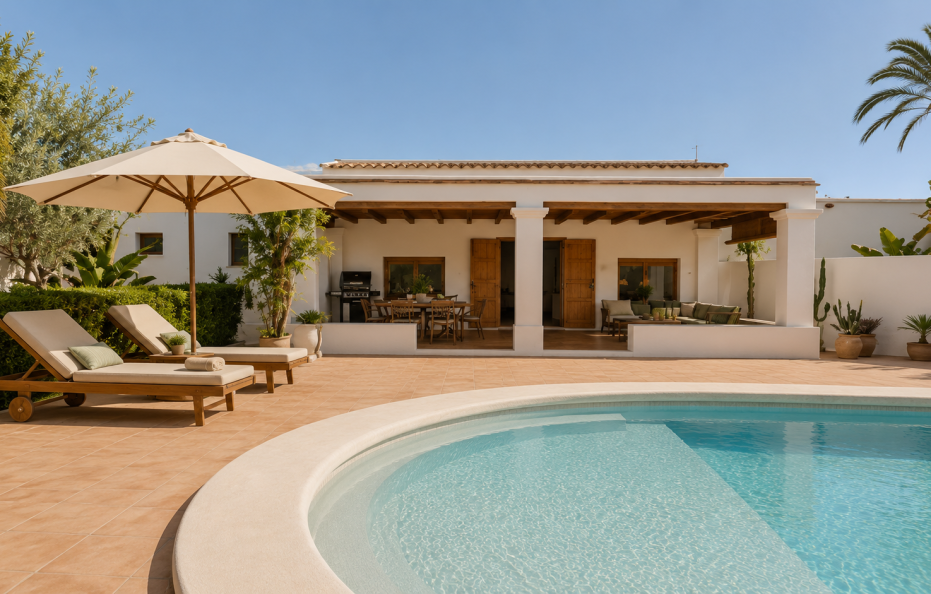 Villa Azulon – Luxury Retreat 400m from Playa den Bossa, Ibiza